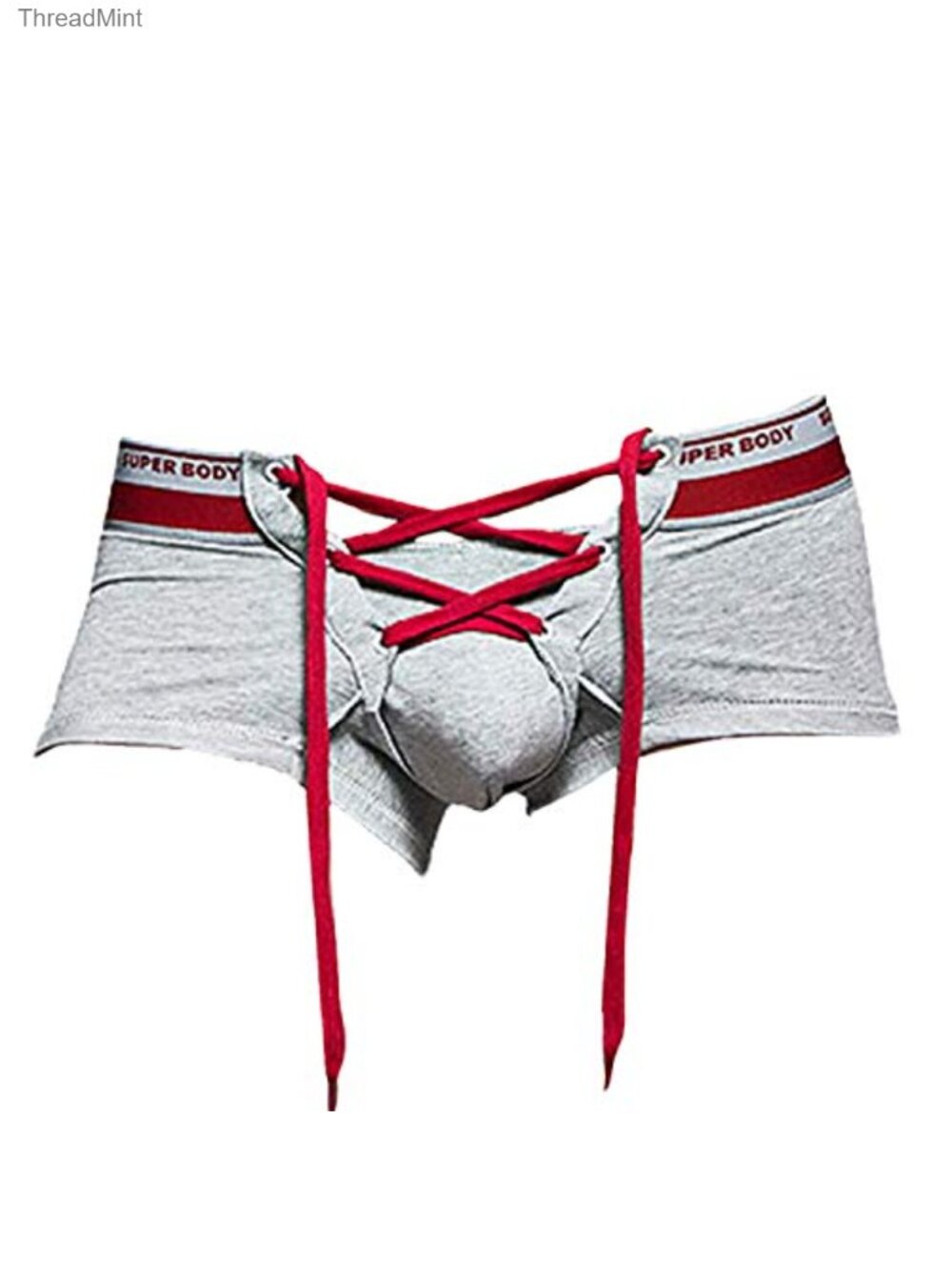 Men's Cotton Low Rise Boxer Briefs Sexy Lingerie Underwear